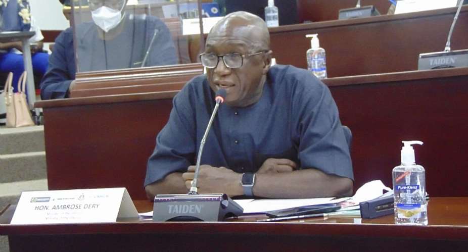Minister of Interior, Ambrose Dery