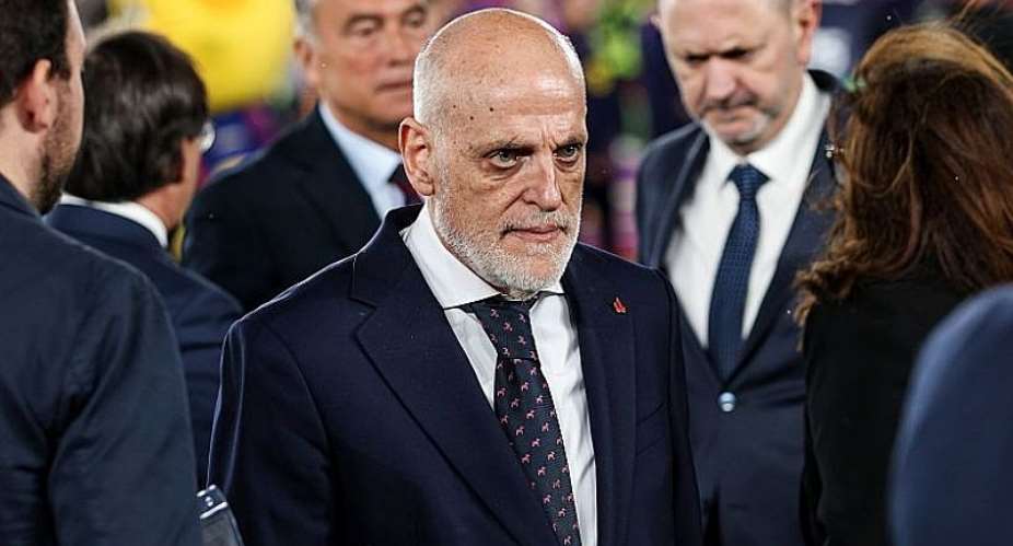 Getty ImagesImage caption: Javier Tebas has had several past disputes with Real Madrid