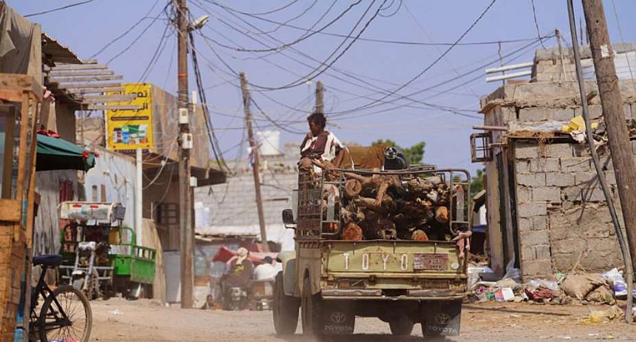A truck loaded with firewood drives through the Al-Basateen neighborhood in Aden, Yemen, Tuesday, October 13, 2026. -  Abdulnasser Alseddik, AP