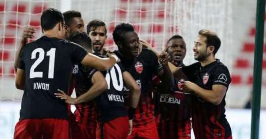 Asamoah Gyan: Black Stars skipper suffers injury after Emirati-Moroccan Super Cup win