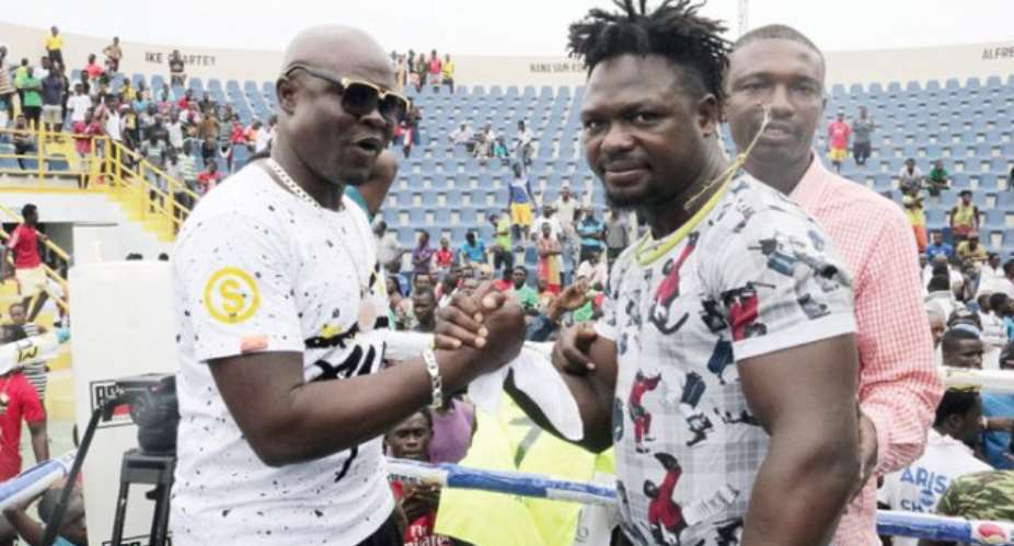 Bukom Banku And Bastie Samir Hold Open Workout Ahead Of Mega Bout
