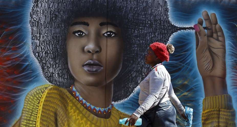 A mural in Maboneng, Johannesburg. - Source: Kim LudbrookEPA-EFE