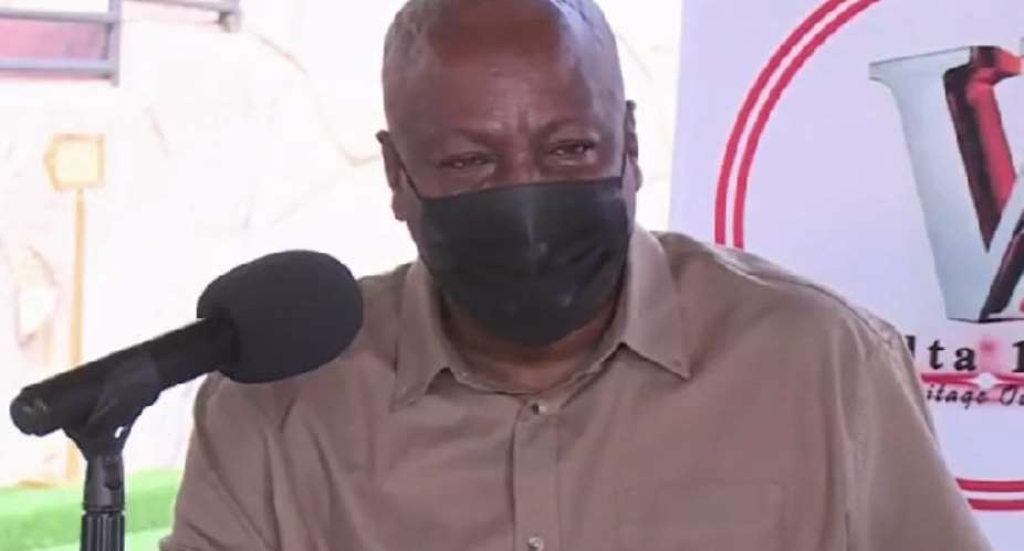 2020 elections: Our votes in Volta region went up by 113,000; you didn't disappoint me, NDC – Mahama