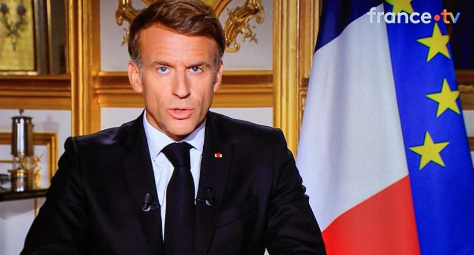 French President Emmanuel Macron made a televised address to the nation a day after nationwide protests left a trail of destruction in cities throughout the country. - AFP - LUDOVIC MARIN
