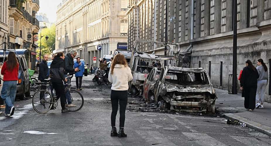 Police arrested 1,200 people during a nationwide day of protests against poor conditions in schools and rising prices. -  AP/Emma Da Silva