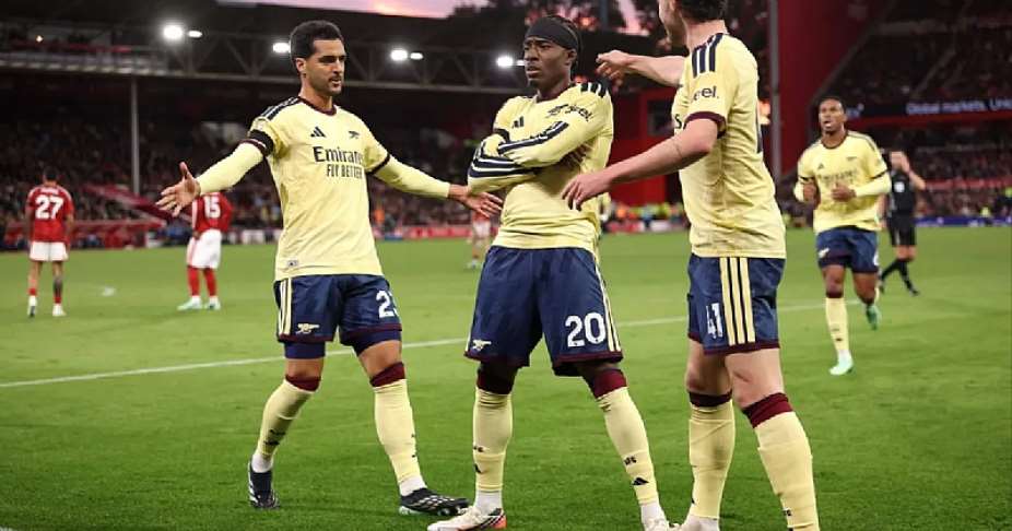 PL: Madueke scores as Arsenal win tight game at Forest