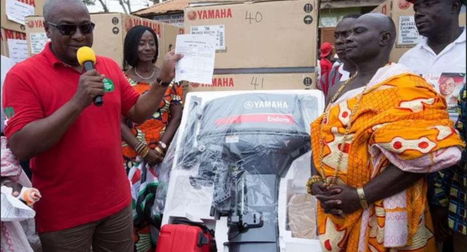 Mahamas Distribution Of Outboard Motors Is A Criminal Offence