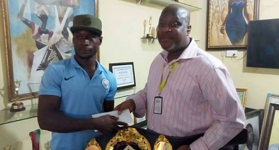 WBO Africa Junior Middleweight Champion Allotey Donates To Korokoo Project
