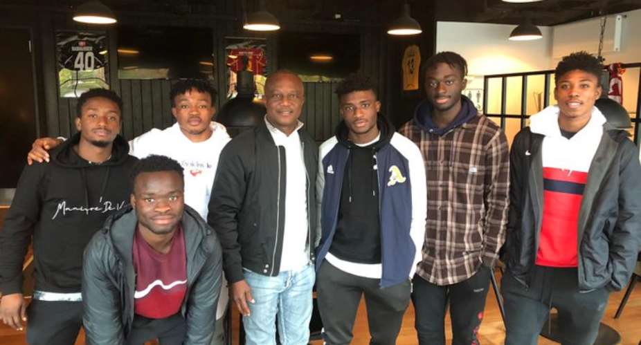 Ghana Coach Kwesi Appiah Visits Ghanaian Players At FC Nordsjlland In Denmark