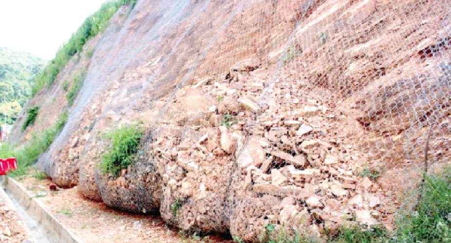 Poor drainage responsible for landslide on Aburi road – NADMO