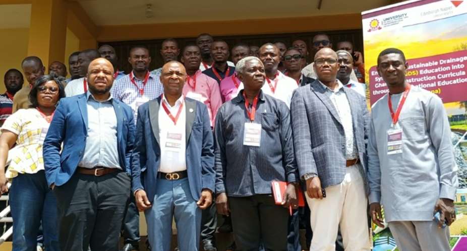 USTED holds workshop to embed sustainable drainage systems into Ghanas construction curricula