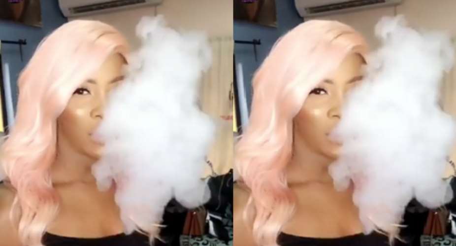 Tiwa Savage Seen Smoking on New Music Video Set
