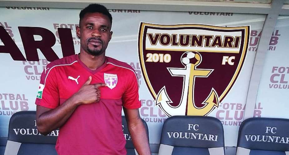 Ghanaian Striker Richard Gadze Opens Scoring Account For FC Voluntari In Romania