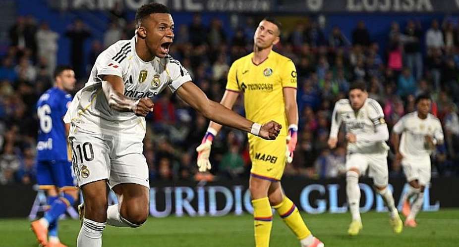 Getty ImagesImage caption: Kylian Mbappe has scored 10 La Liga goals this season and is top of the goalscoring charts