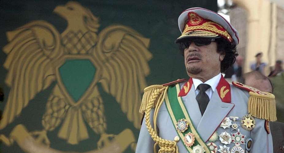 Libyan dictator Moamer Khadafi during the celebrations marking the 40th anniversary of his rise to power on 1 September, 2009. - REUTERS/Zohra Bensemra/Files