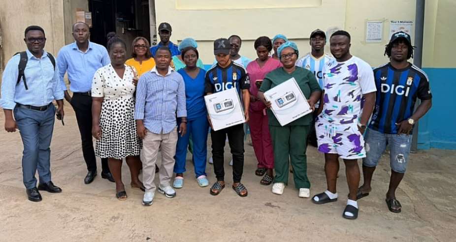 Kwasi Sibo donates breathing support machine to Kronum Afracho Polytechnic Hospital