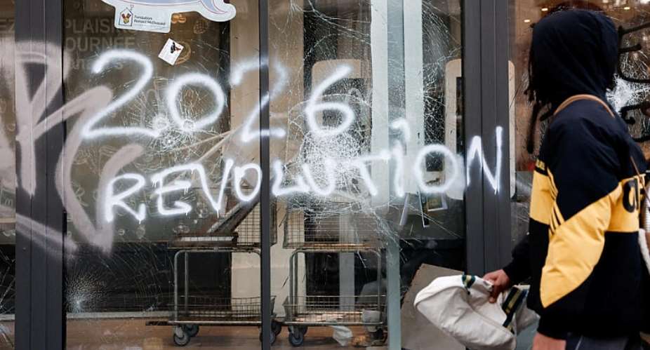 A damaged store following riots in Paris, on October 18, 2026. -  Benoit Tessier, Reuters
