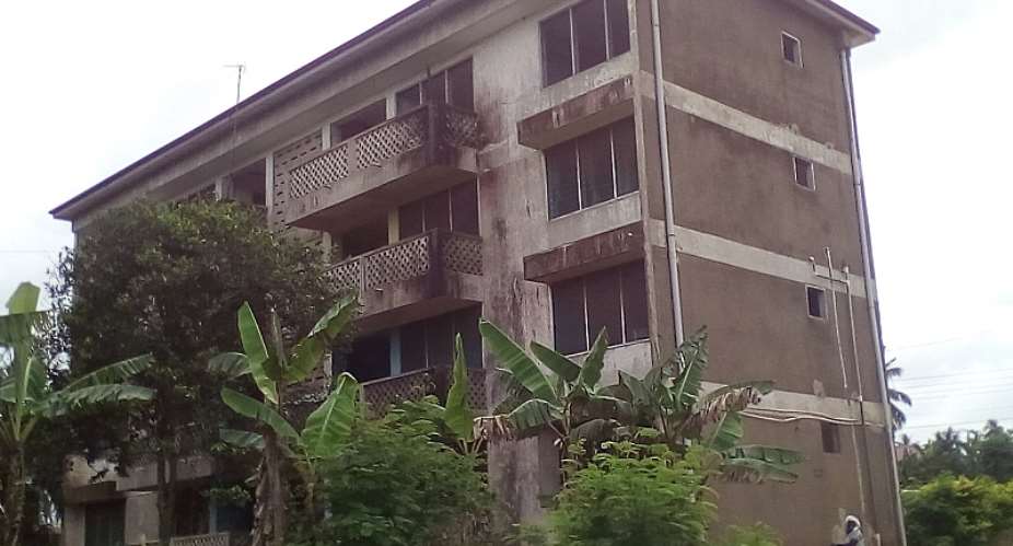 One Of The Abandoned Buildings At The Swedru Police Headquarters