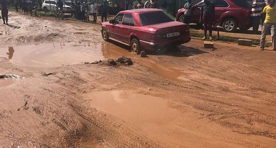 Ablekuma Manhean Trotro Drivers Declare Strike Over Bad Roads