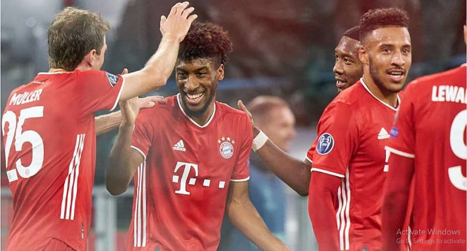 Kingsley Coman scored two and created another as Bayern Munich flexed their considerable muscle to defeat Atletico Madrid in the UEFA Champions League. -  Peter SchatzPeter Schatz  Pool