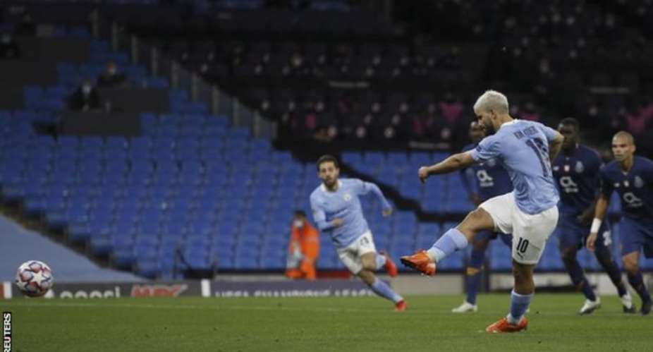 Aguero's equaliser for City was his first goal since January and his 40th in the Champions League