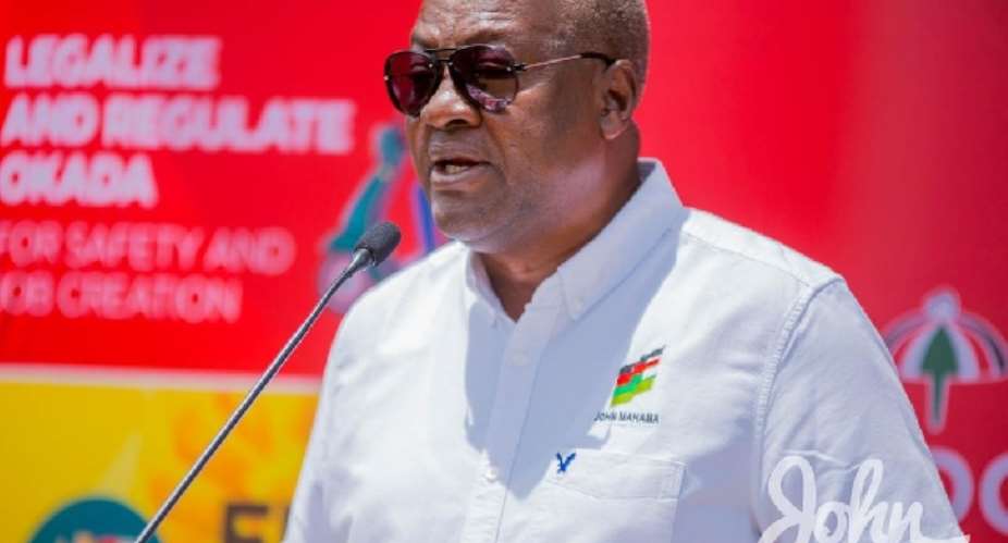 Mahama attacks Akufo-Addo on youth empowerment policies, infrastructure