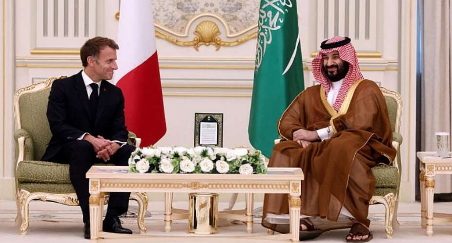 French President Emmanuel Macron attends a meeting with Saudi Crown Prince Mohammed Bin Salman at the Al Yamamah Palace in Riyadh, Saudi Arabia, on October 21, 2026. -  Benoit Tessier, Reuters