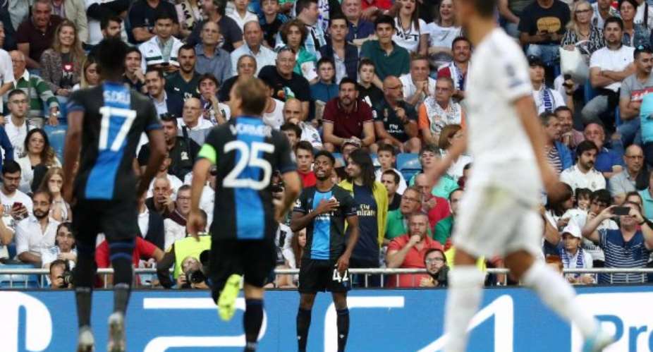 UCL: Real Madrid Rescue Draw Against 10-Man Club Brugge