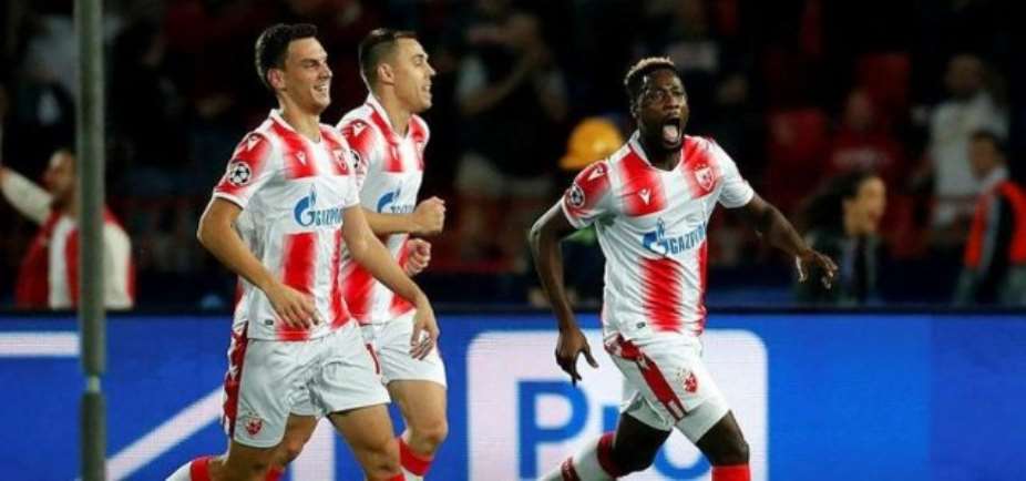 UCL: Boakye-Yiadom On Target As Red Star Belgrade Beat 10-Man Olympiakos