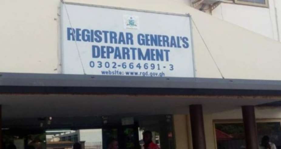 The Registrar General Department RGD Of Ghana Is Disappointing Ghana