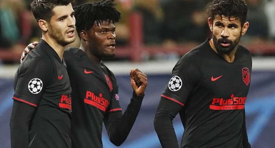 VIDE0: Partey Scores As Atletico Madrid Record 2-0 Win Against Locomotive Moscow