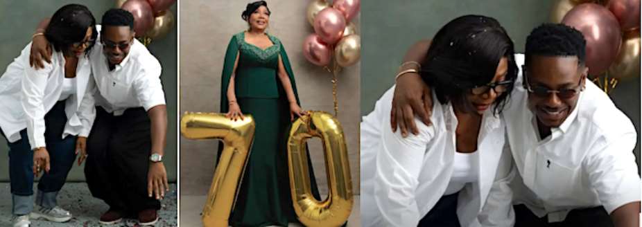 Timini Egbuson Celebrates Mum As She Clocks 70