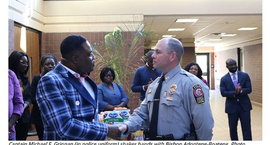 Franconia Police In Fairfax Virginia Commended By Bishop Adonteng-Boateng