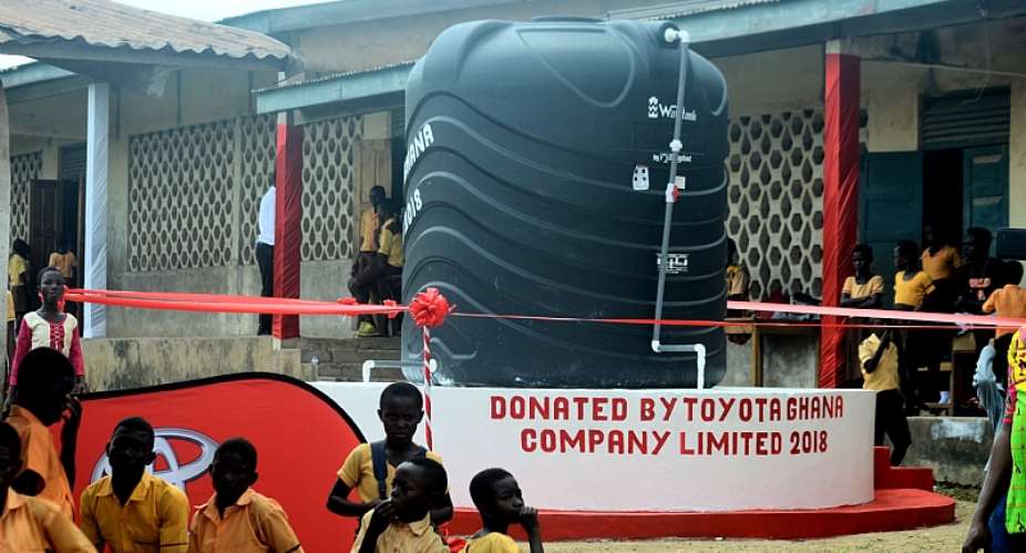 Toyota Ghana Company Limited Gives Afamasi Akotom School Potable Water