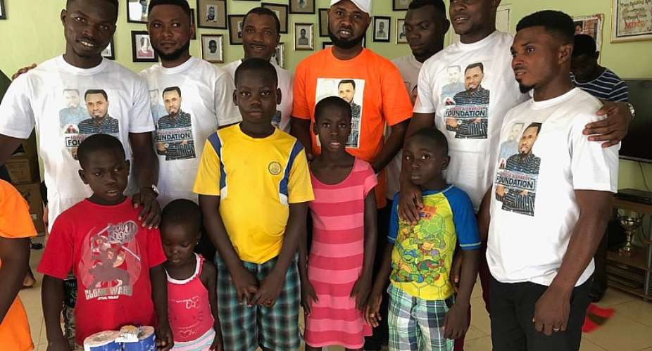 Ernest Opoku, E.O Musical Band Donate To Teshie Children's Home