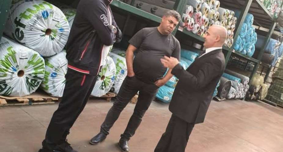 GFA Elections: George Afriyie Meets Biggest Artificial Turf Manufacturer In Turkey PHOTOS