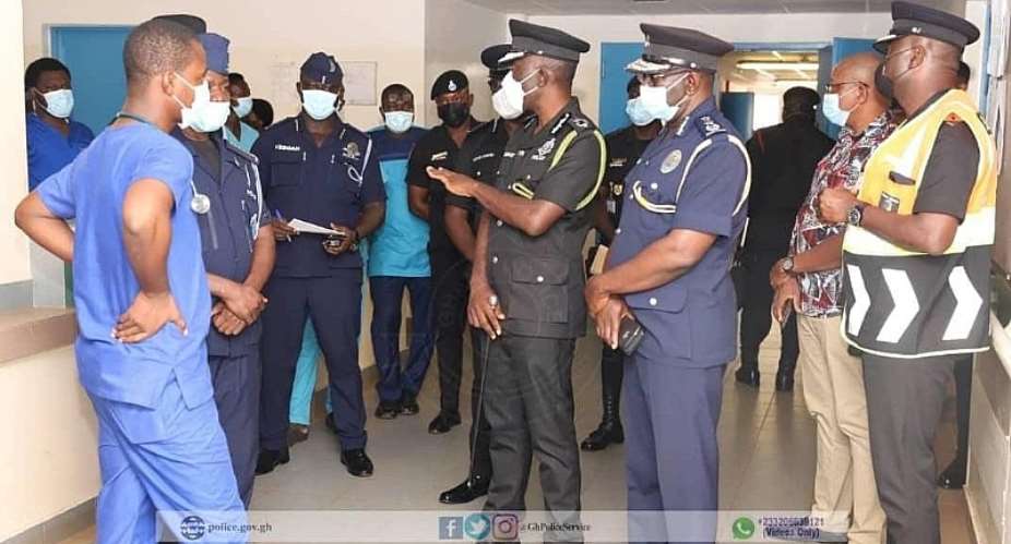 IGP lands in Tamale to visit officers involved in accident