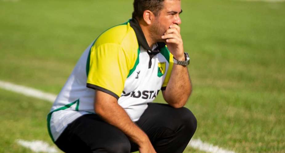 Gold Stars coach Petros  Koukouras slams Debibi United cassava plantation pitch after defeat