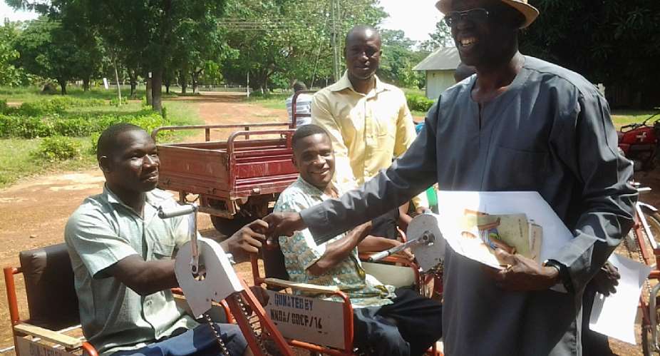 Nanumba North district assembly donates tricycles to PWDs