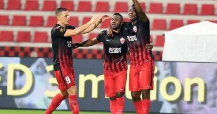 Asamoah Gyan: Ghana striker scores in Al Ahli 4-1 win