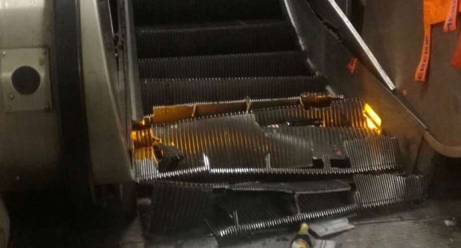 Football Fans Injured As Escalator Collapses At Rome Underground Station