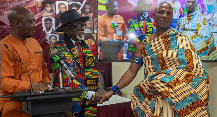 From left-Geoarge Egeh, Fred Amugi and Nana Nketia