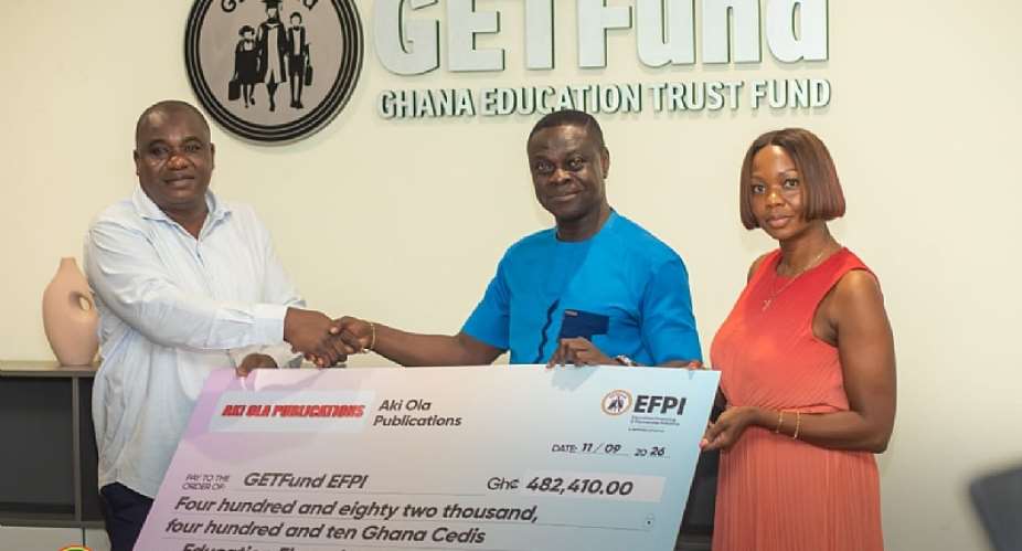 GETFund’s Paul Adjei drives education partnerships as Aki-Ola donates GH¢482,410 worth of books