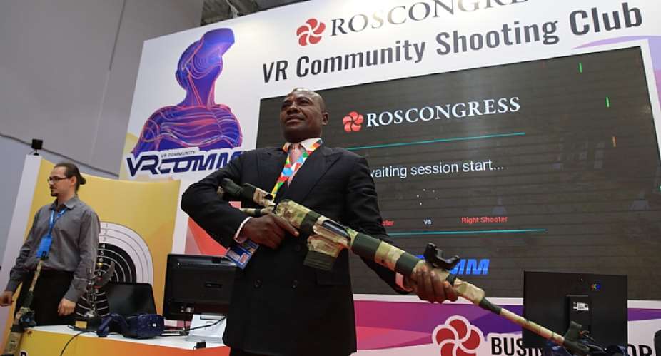 Visitors to Russia–Africa Economic Forums Innovation Space to Enjoy VR Teleportation