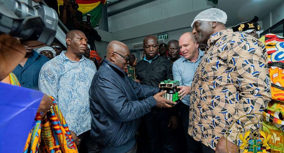 1D1F: President Akufo-Addo commissions new beer company in Nsawam