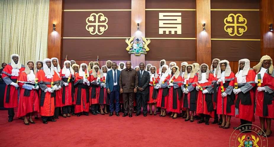 President Mahama swears in 37 new High Court judges