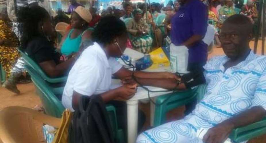 Blue Cross organises free health screening for the aged
