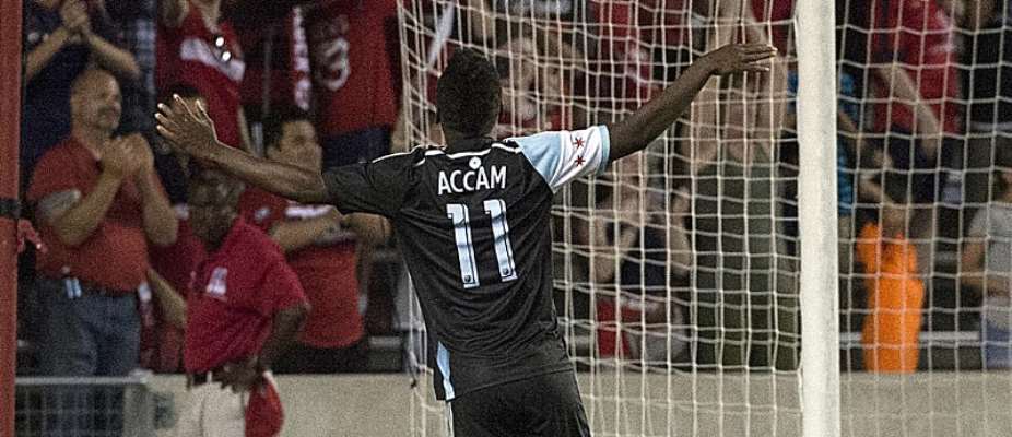 Ghana striker David Accam named Chicago Fire Most Valuable Player and Top Scorer awards