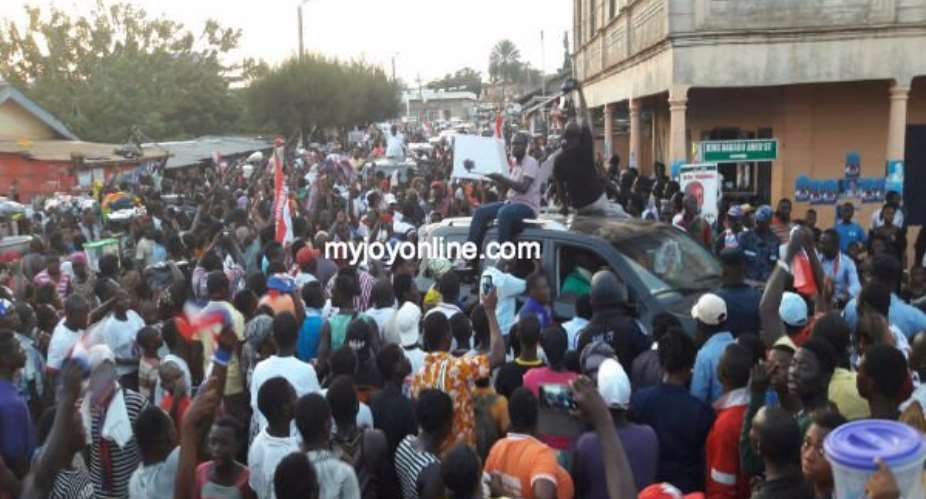Nana Akufo-Addo receives rousing welcome in Kpando