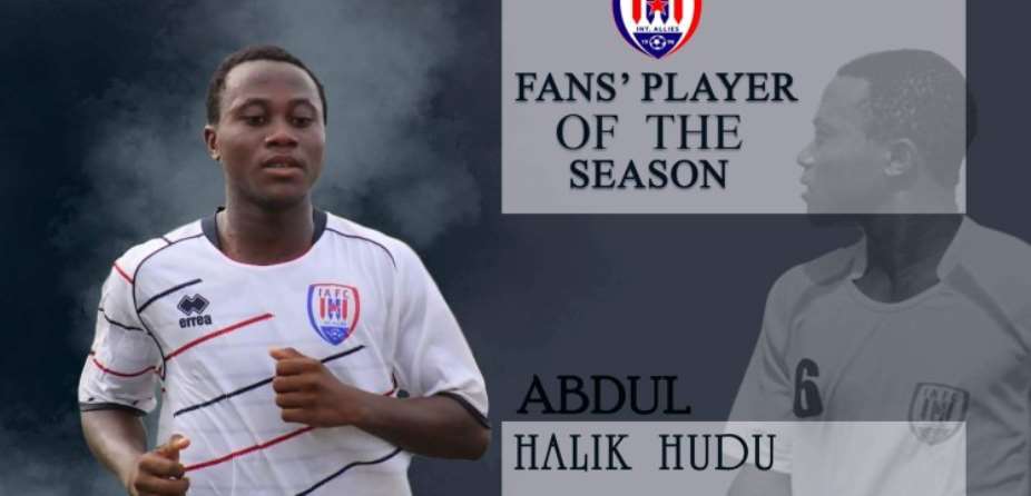 Inter Allies fans vote youngster Abdul Halik Hudu as their Player of the Season